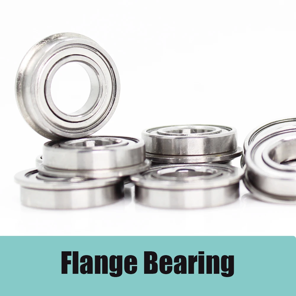 F607ZZ Flange Bearing 7x19x6 mm ABEC-1 10PCS Flanged F607 Z ZZ Ball Bearings