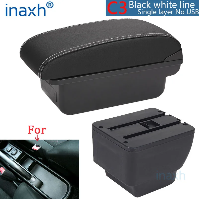 Voor MAZDA 2 Armsteun Voor MAZDA 2 Demio Auto Armsteun doos Retrofit onderdelen opbergdoos Auto Accessoires Interieur Onderdelen details