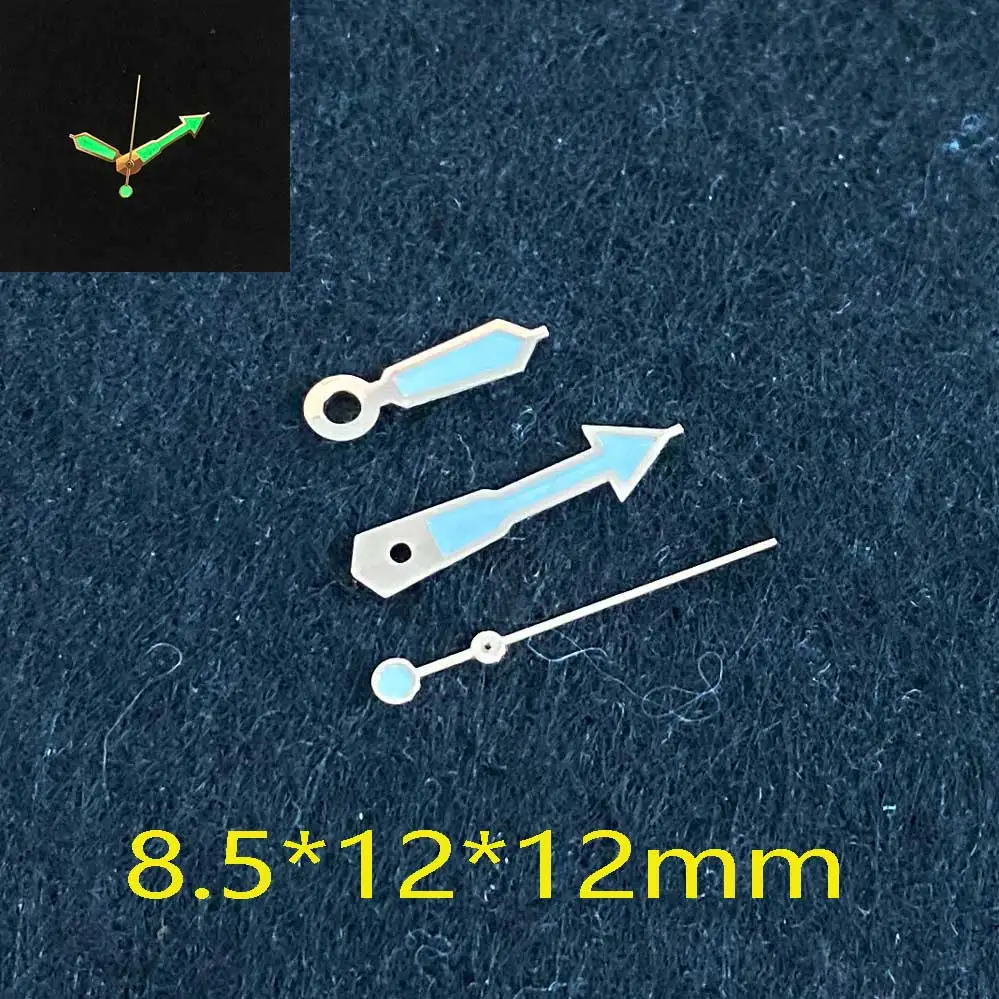 Rose Gold Watch Hands Green Luminous SKX009 Watch Accessories Suitable for NH35/NH36/4R36/7S Movement