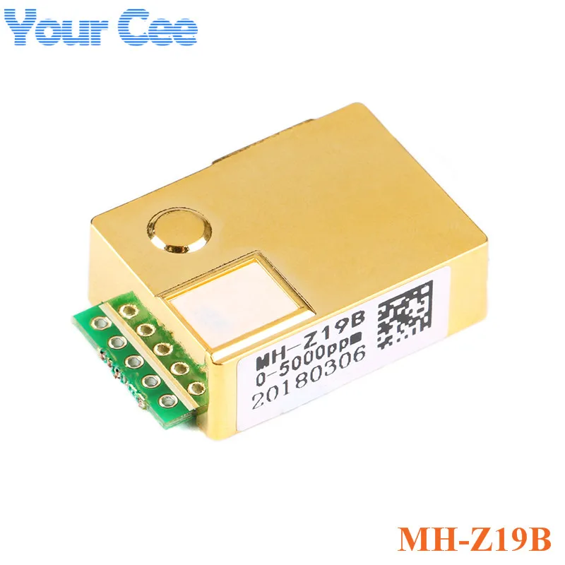 MH-Z19 MH-Z19C MH-Z19E MH-Z19B Sensore di CO2 a infrarossi IR Modulo gas di anidride carbonica Monitor di CO2 400-5000 0-5000 ppm UART PWM