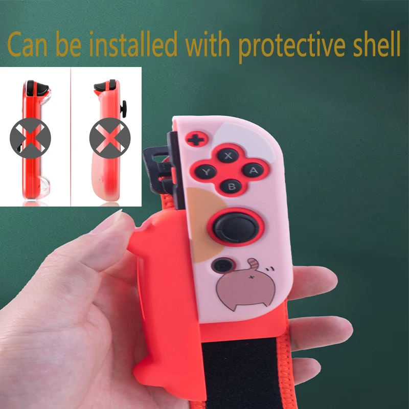 Untuk Nintendo Switch Oled Just Dance Accessories untuk Joy-Con Controller Armband Adjustable Elastis Strap Wrist Band Cover