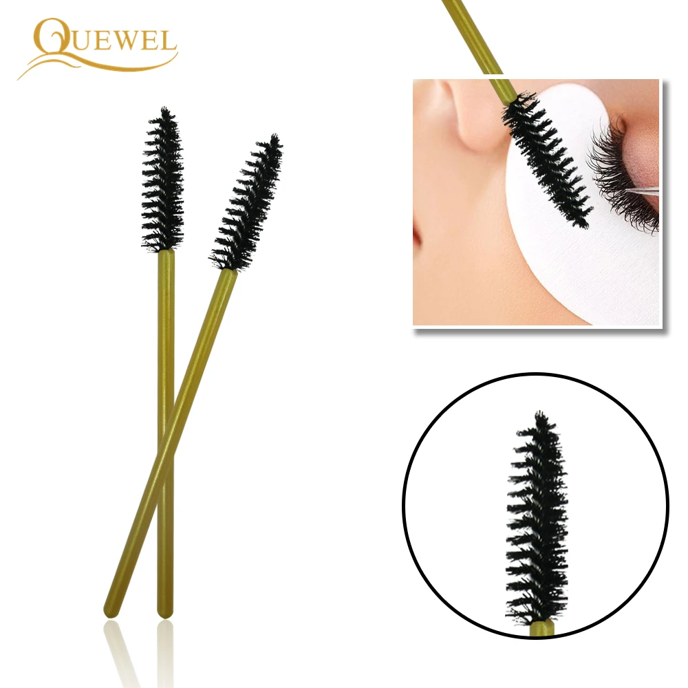 50 PCS Einweg Wimpern Pinsel Mascara Zauberstäbe Eye Lash Wimpern Verlängerung Augenbraue Applikator Kosmetik Make-Up Pinsel Werkzeug Kits