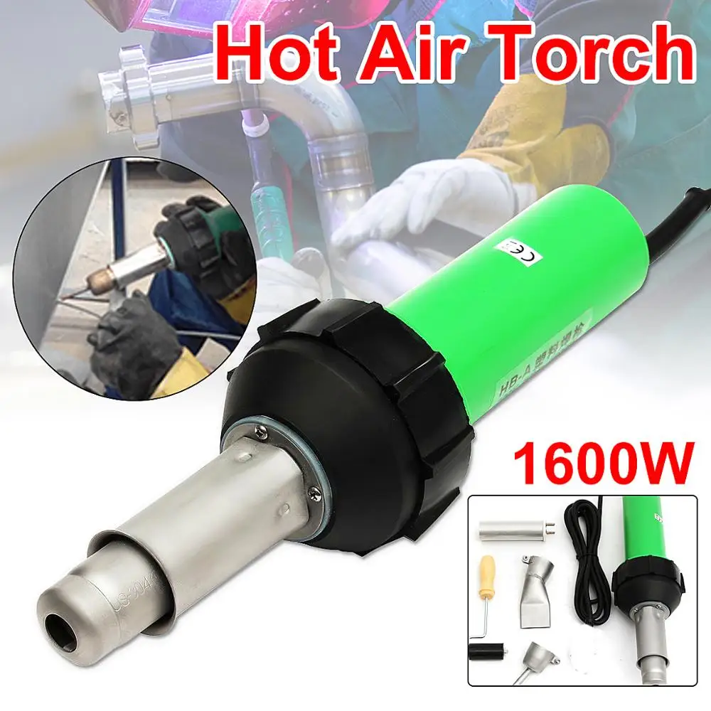 

1600W Plastic Welding Torch Welding Hot Air Gun Tip Nozzle Roller