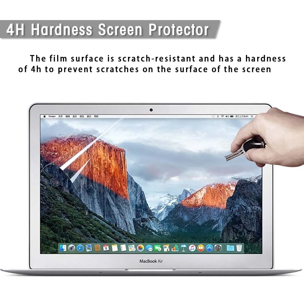 Protetor de tela anti-risco para apple macair 11 "(aa), 9h, película transparente para laptop de 11 polegadas