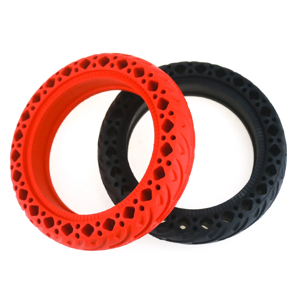 Durable Tire for Xiaomi M365 PRO 1S Electric Scooter Honeycomb Hollow Tyre 8.5” Easy Mount Anti Puncture Front Rear Color Wheel