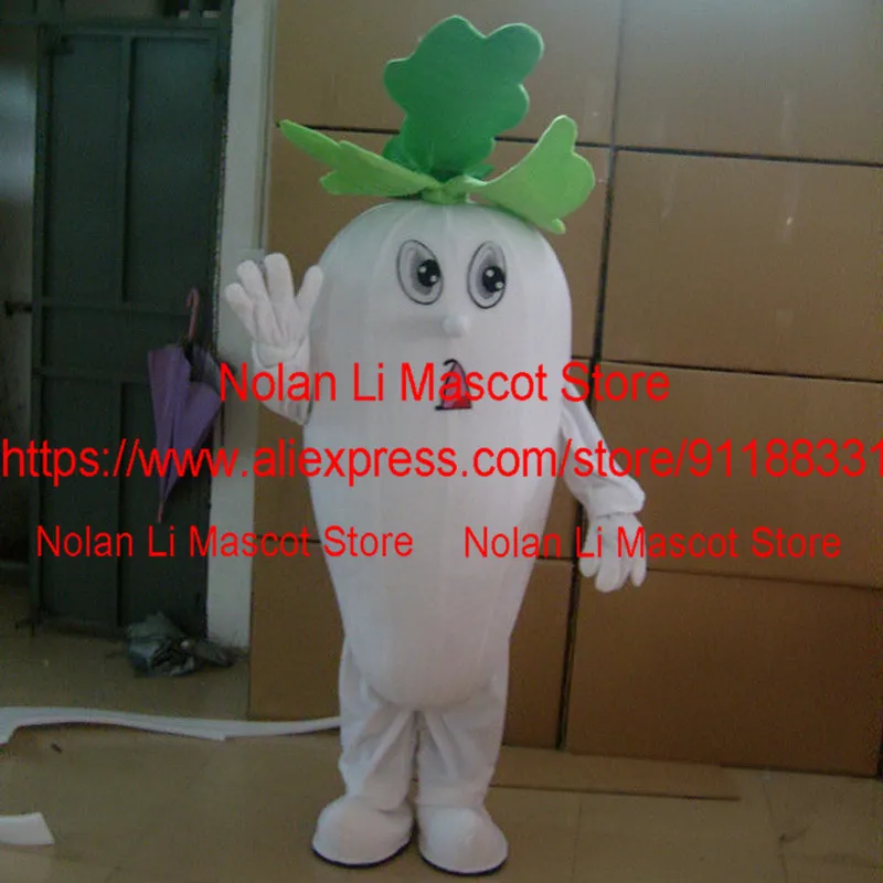 EVA Material Helmet Radish Mascot Costumes Crayon Cartoon Apparel Cosplay Birthday Party Masquerade Festival Activity 942