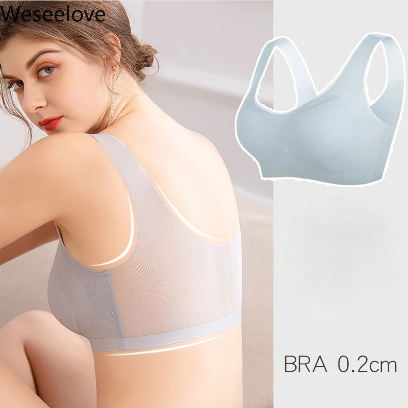 

Weseelove Sleep Bra Without Frame Plus Size Lingerie Female Underwear Big Size Bralette Women Clothing Comfort Bh Sleep Tops X42