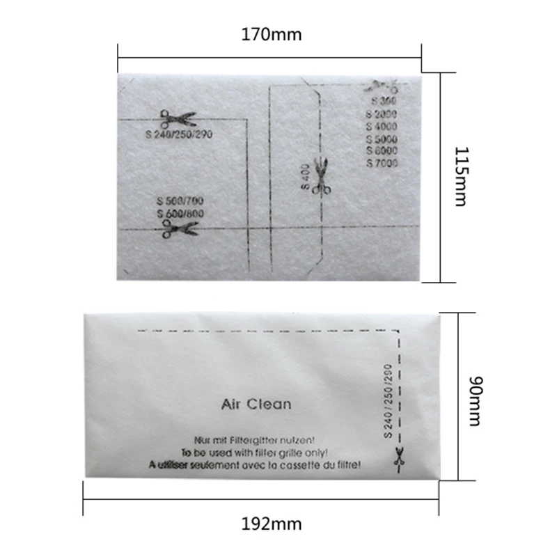 Vacuum Cleaner Cloth Dust Bags With FILTERS fit for Miele Type GN Vacuum Cleaner 2 S2 S5 S8 C1 C3