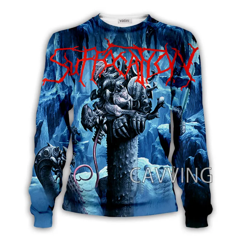 CAVVING-Sudadera con estampado 3D de asfixia para hombre y mujer, jersey de cuello redondo, estilo Harajuku, manga larga