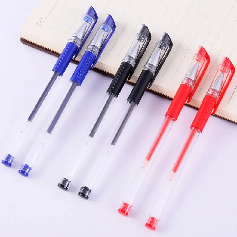 1Pcs Gel Pen Inkt Blcak Blauw Rood Schrijfpen Student School Stationery Office Supplies