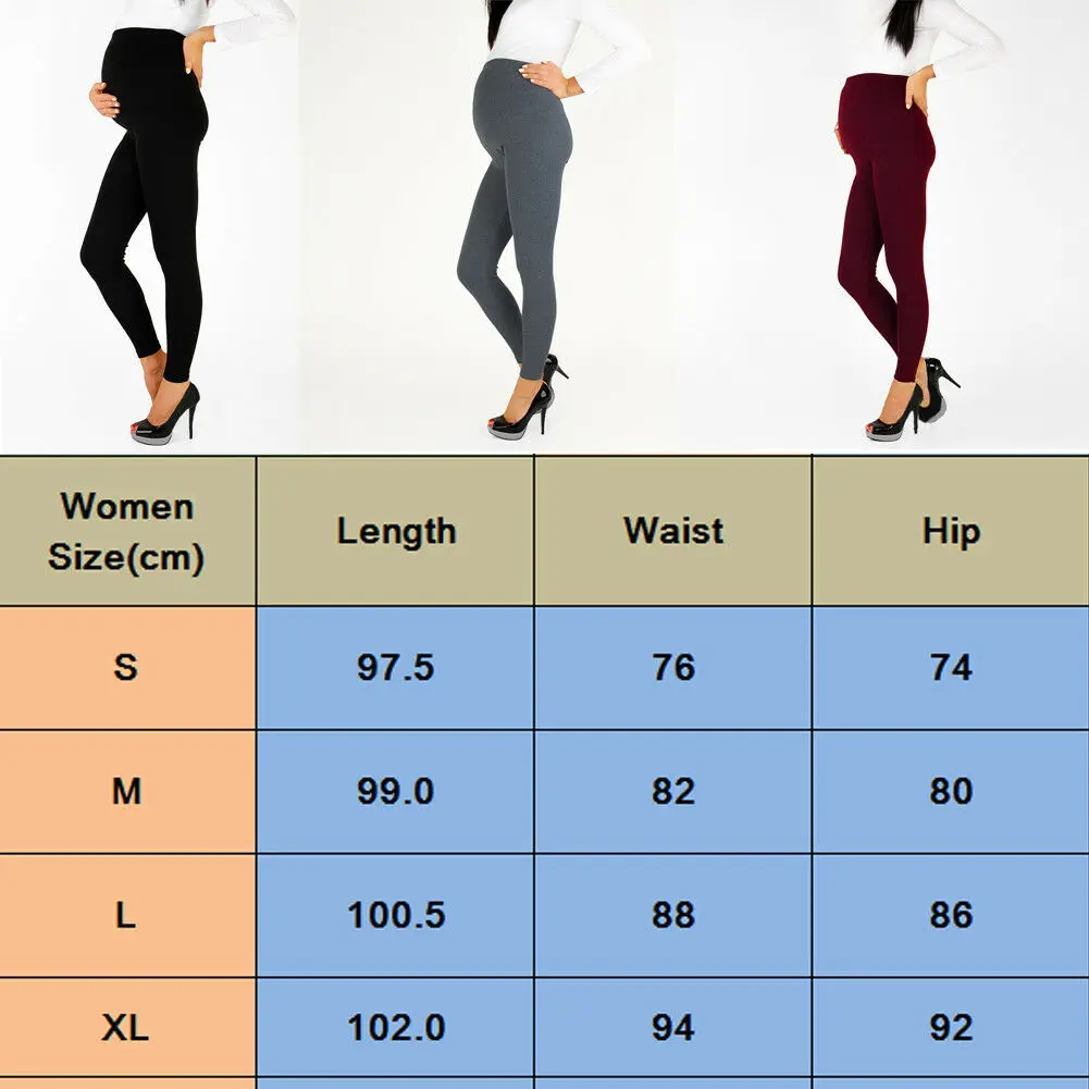 Leggings taille haute élastiques pour femmes enceintes, réglables, grande taille, doux, décontracté, serré, 3 couleurs