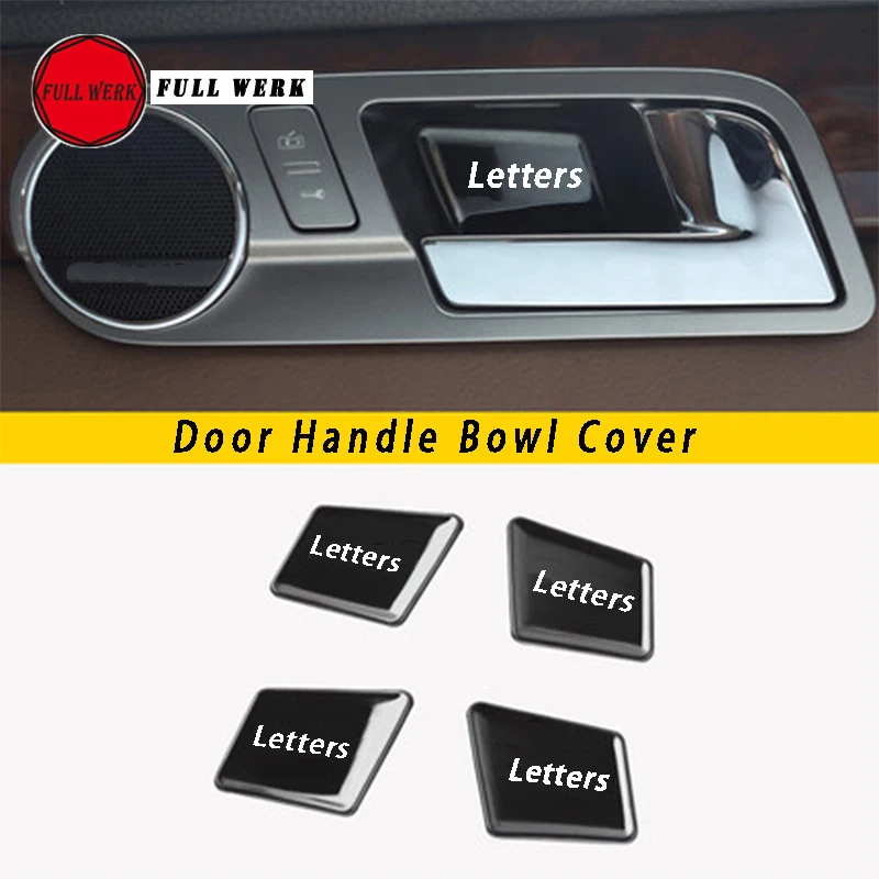 1 Set per Volkswagen VW Phaeton Car Interior Door maniglia copertura ciotola decorazione Sticker paillettes modanature interne accessori