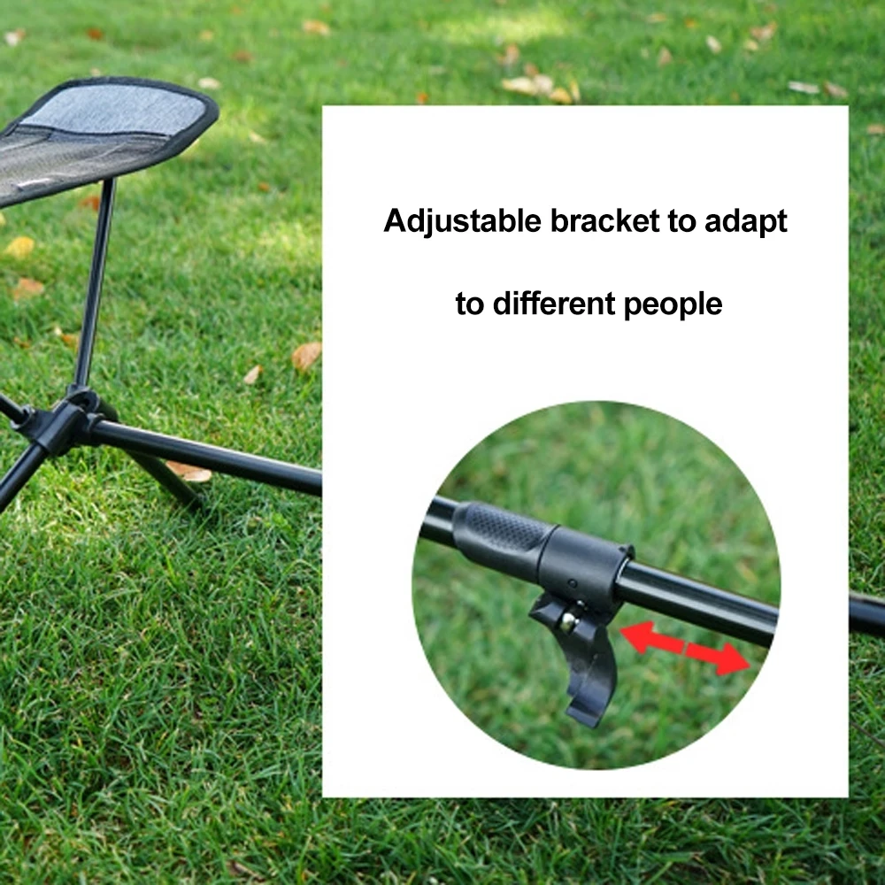 Portable Camping Chair Foot Rest Retractable Footrest Folding Connectable Foot Rest for Outdoor Backpack Beach Fishing Chair