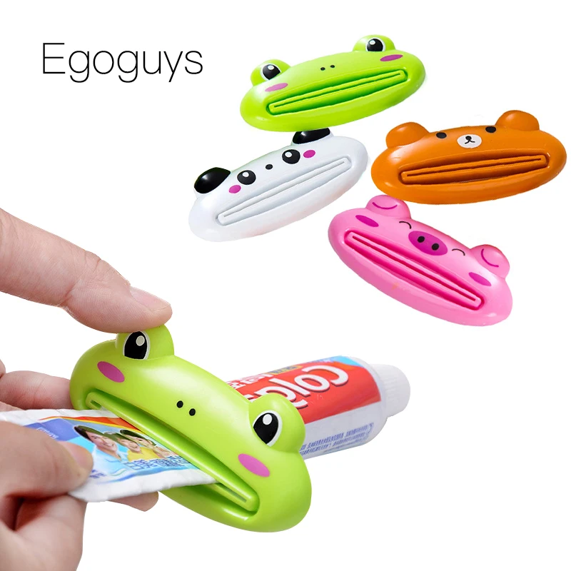 الكرتون الحيوان معجون الأسنان عصارة العناية بالفم أنبوب مستحضرات التجميل المتداول الضغط موزع منظف للوجه الصحافة معجون الأسنان حامل #1