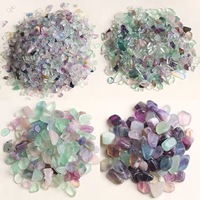 Natural Fluorite Crystal Stones Mini Rock Mineral Specimen Healing Chakra Chip Gemstone Feng Shui Home Decoration Stone Crafts