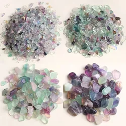 Natural Fluorite Crystal Stones Mini Rock Mineral Specimen Healing Chakra Chip Gemstone Feng Shui Home Decoration Stone Crafts