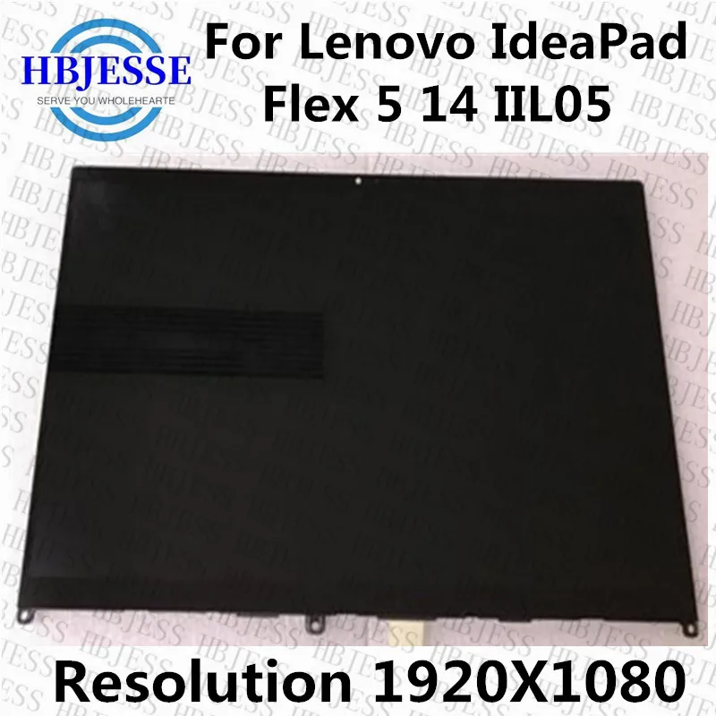 

Original For Lenovo Flex 5-14 Flex 5-14 ARE05 81X2 82DF 5-14IIL 81WS 14 inch FHD LCD Touch Screen Digitizer With Bezel Assembly