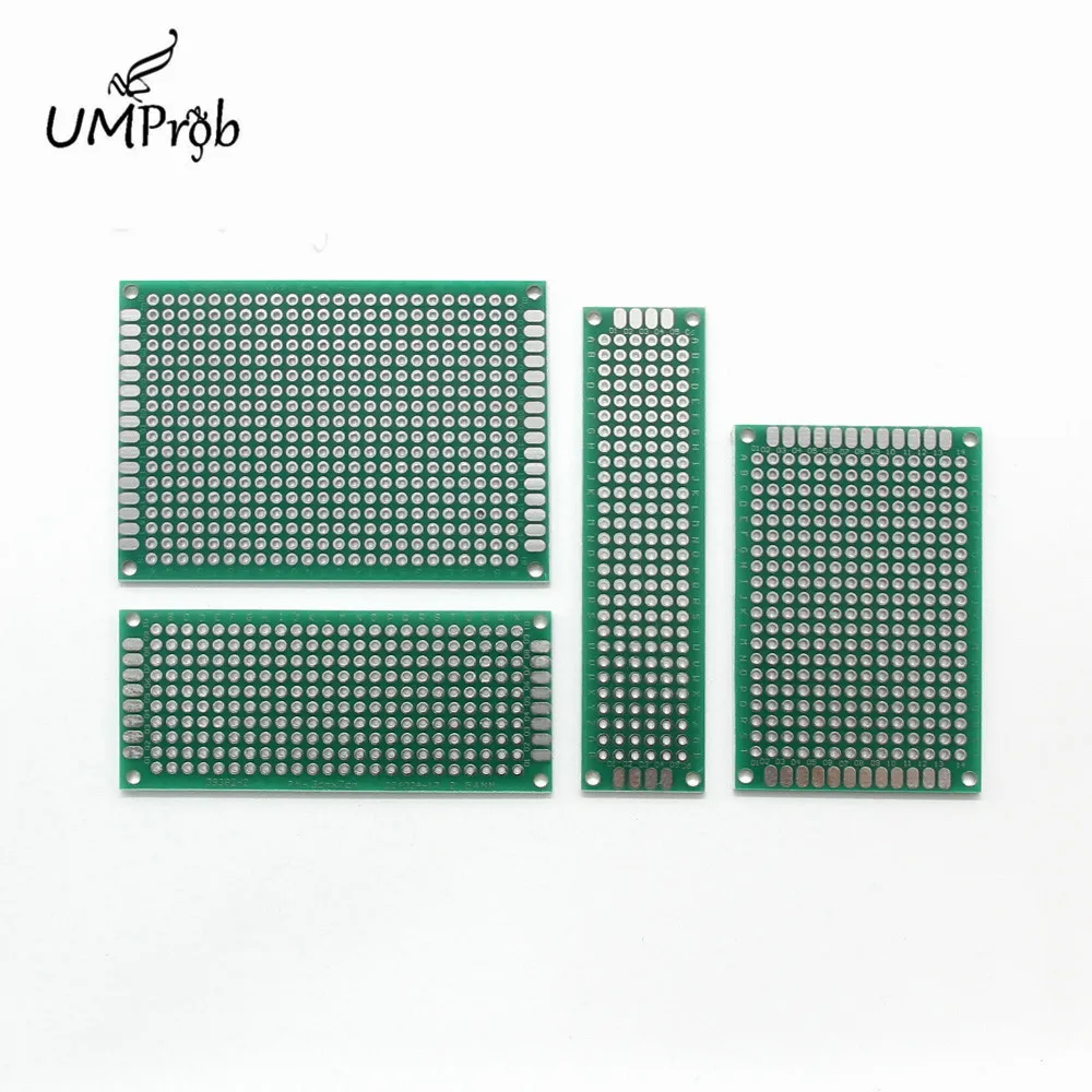 PCB Universal Board 5x7 4x6 3x7 2x8 cm Double Side Copper Prototype PCB Universal Board for Arduino DIY KIT School Education Lab