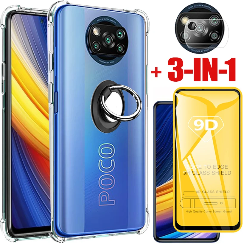 for Xiaomi Poco X5 Pro 12T 11T Pro Silicone Case poco X3 pro Transparent Case Poco M4 M3 Pro X 3 NFC Poko X5 Bumper Ring Cover