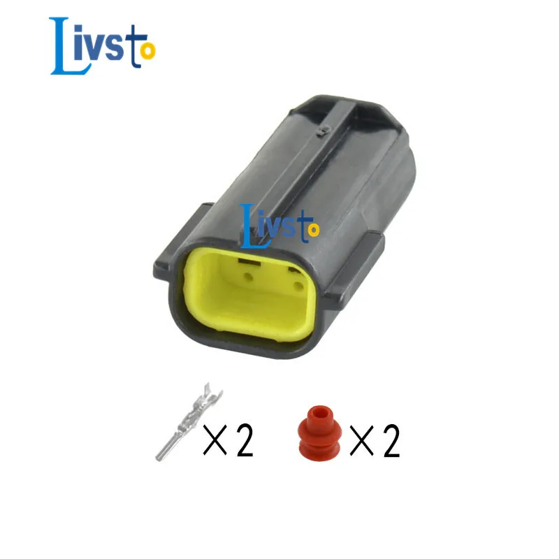 2 Pin Automotive For Mazda RX7 FD Intake Air Temp (IAT) Sensor Connectors Engine Room Position Plug 174352-2 174354-2