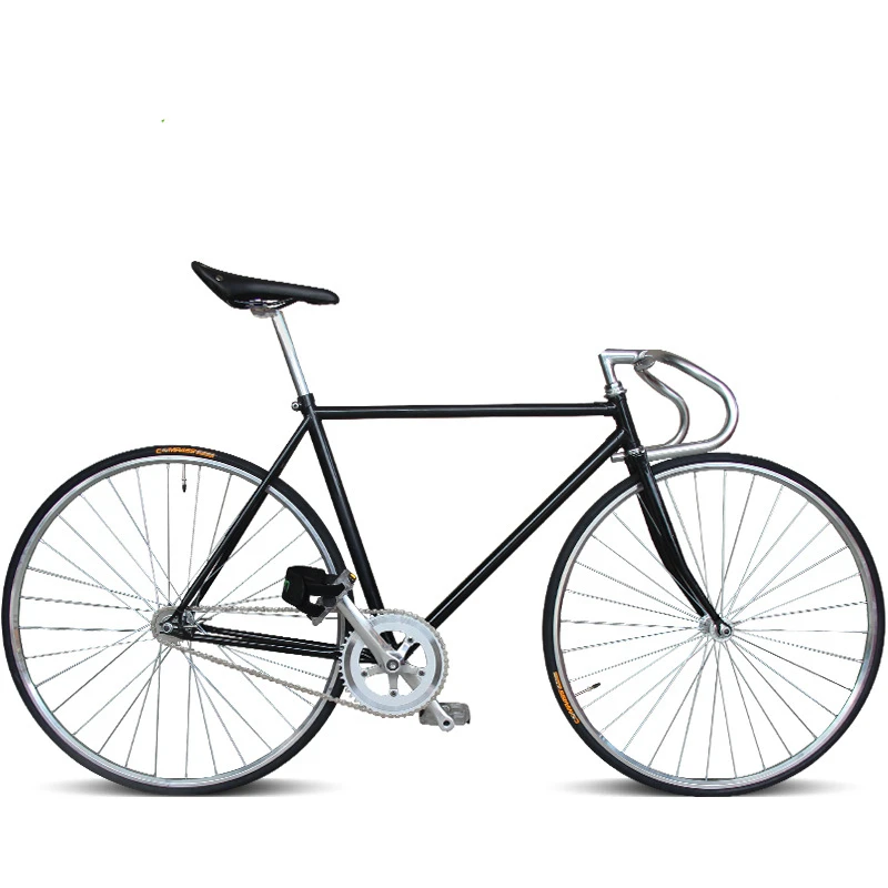 Fixie Gearing Bike Fixed Gear Bicycle Aluminum Alloy Vintage Interface LUG Frame Double V Brake Racing Student City Retro Bikes