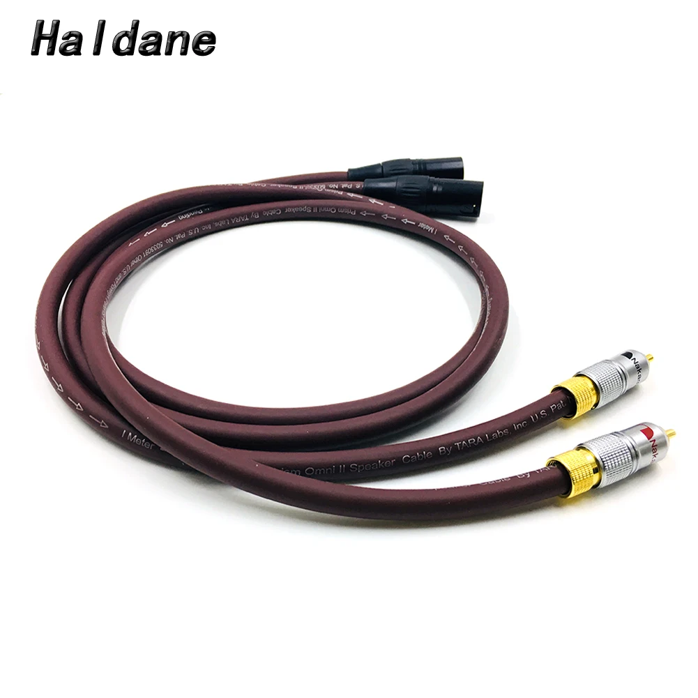 

Haldane Pair HIFI Na-chi RCA Male to XLR Male Cable RCA XLR Interconnect Audio Cable Gold plated PLUG with Prism OMNI 2 Wire