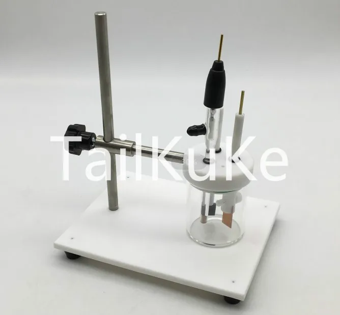 Electrode Stand / Simple Electrode Rack Cell Three Electrode Electrolyzer PTFE Base / Iron Stand