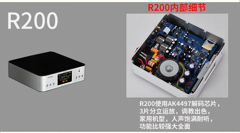 Décodeur de radiateur de lecteur de musique numérique, plateau tournant, DSD, AK4499, ES9038PRO, R500, nouveau