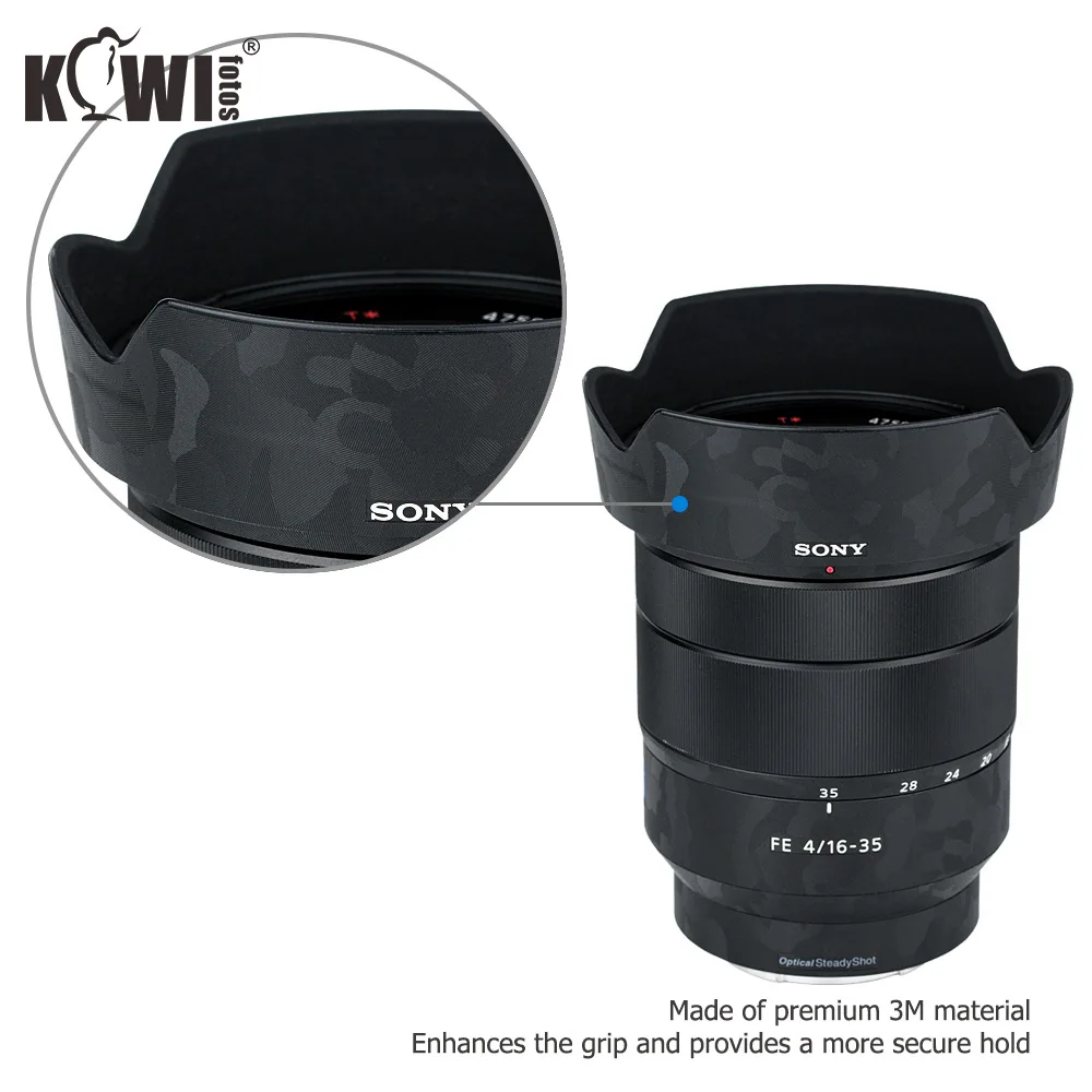 Película protectora de la lente antiarañazos para Sony vario-tessar T FE 16-35mm F4 ZA OSS SEL1635Z y ALC-SH134, pegatina 3M