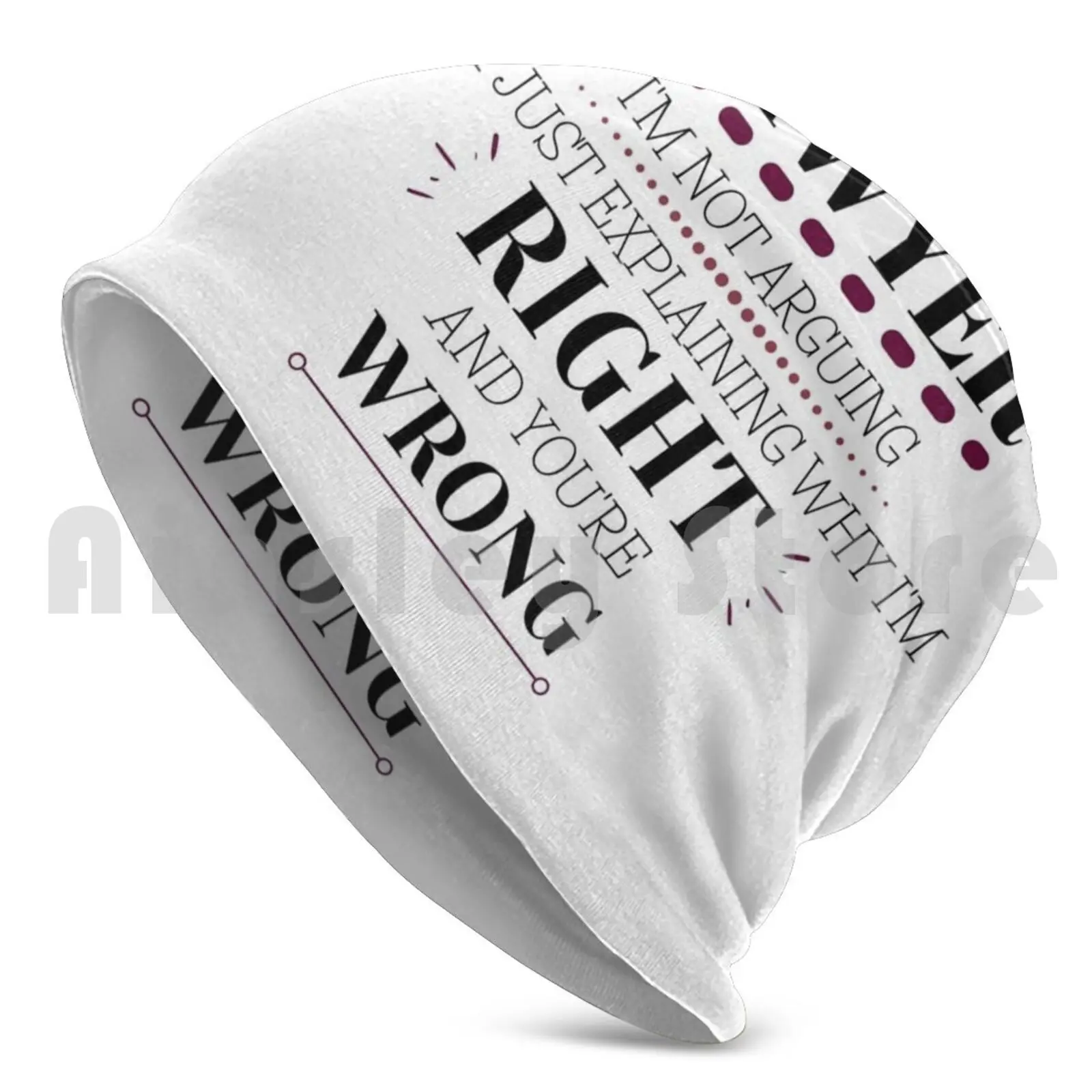 Lawyer-I'm Right , You're Wrong Beanies Pullover Cap Comfortable Law Lawyer Law School Arguing Im Right Youre