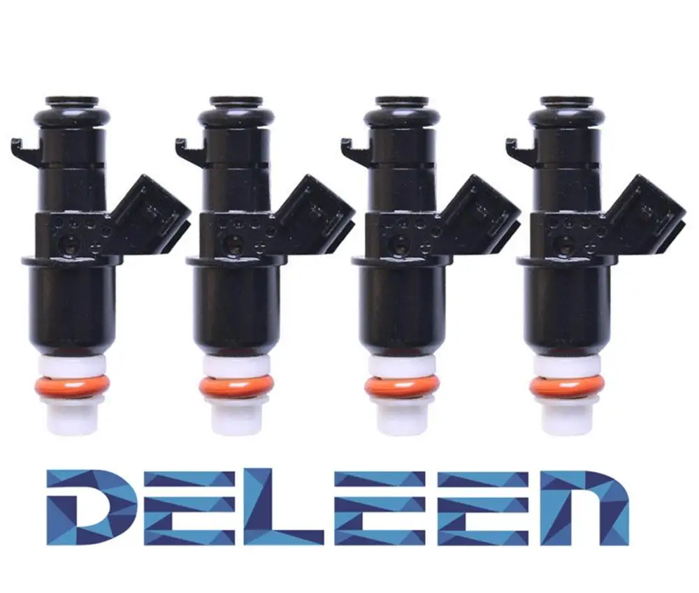 Deleen 4 x Fuel Injector For H onda Fit CITY 1.5L VTEC Flow Matched 16450 PWC J01 Car Accessories