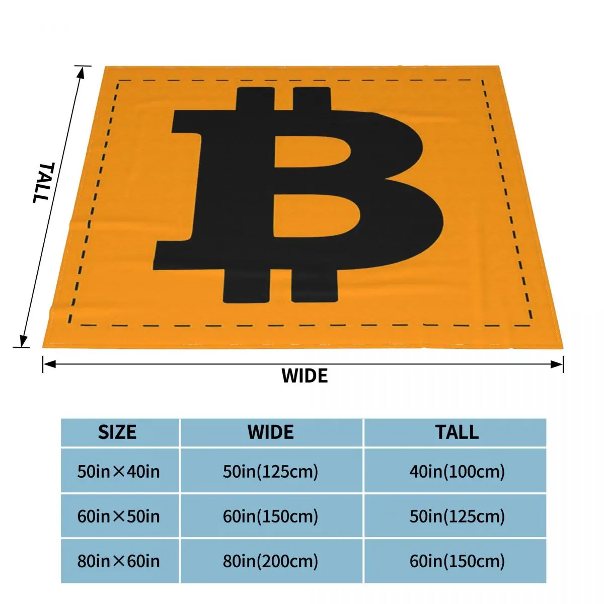 Bitcoin Blanket Velvet Print Cryptocurrency Btc Blockchain Breathable Super Soft Throw Blanket for Sofa Car Bedspreads