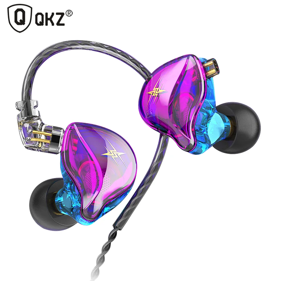 QKZ ZXT EDX PRO Earphones 1 Dynamic HIFI Bass Earbuds In Ear Monitor Headphones Sport Noise Cancelling Headset ES4 ZST X ED9