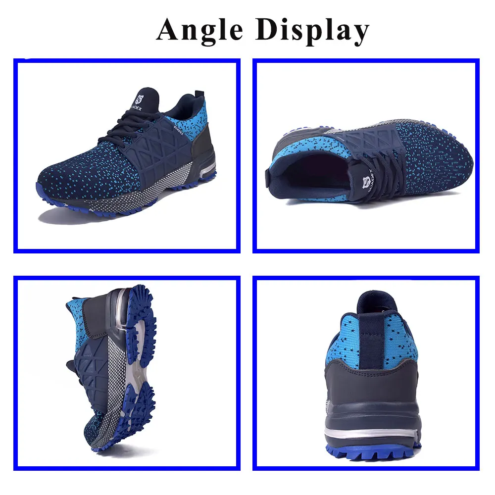 SUADEX-zapatos de seguridad transpirables para hombre y mujer, botas con punta de acero, antigolpes, ligeros, talla Europea 37-48