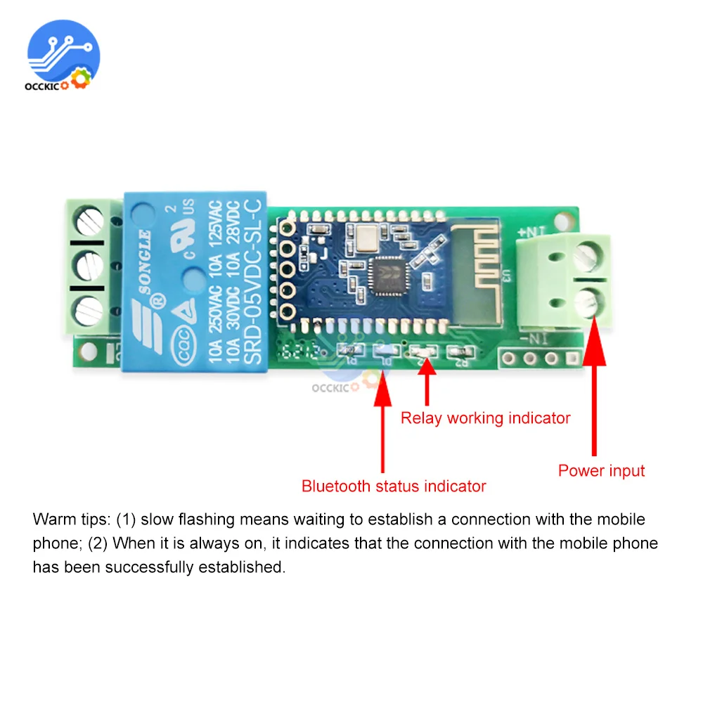 For Bluetooth Relay Module 1 2 4 Way Channel DC 5V/12V Internet Smart Remote Control Mobile Phone Switch Wireless Relay Module