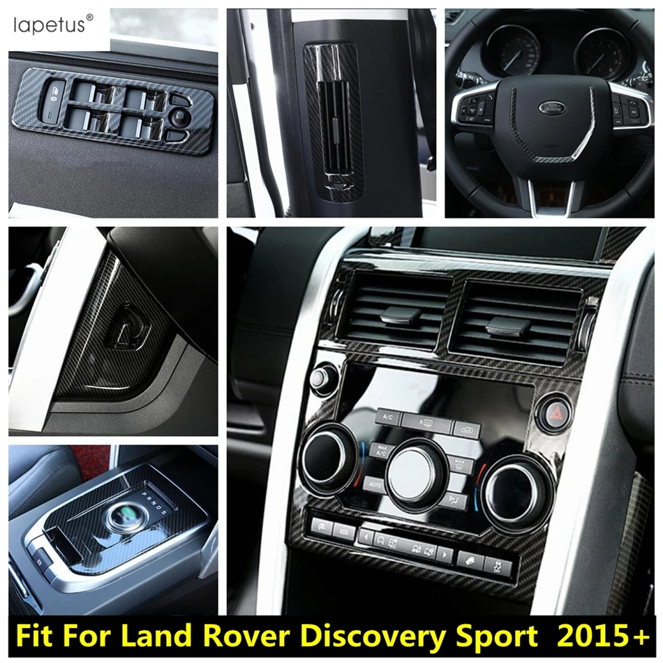 

Window Lift / Gear Shift Panel / Central Air AC Knob Frame Cover Trim ABS Accessories For Land Rover Discovery Sport 2015 - 2023