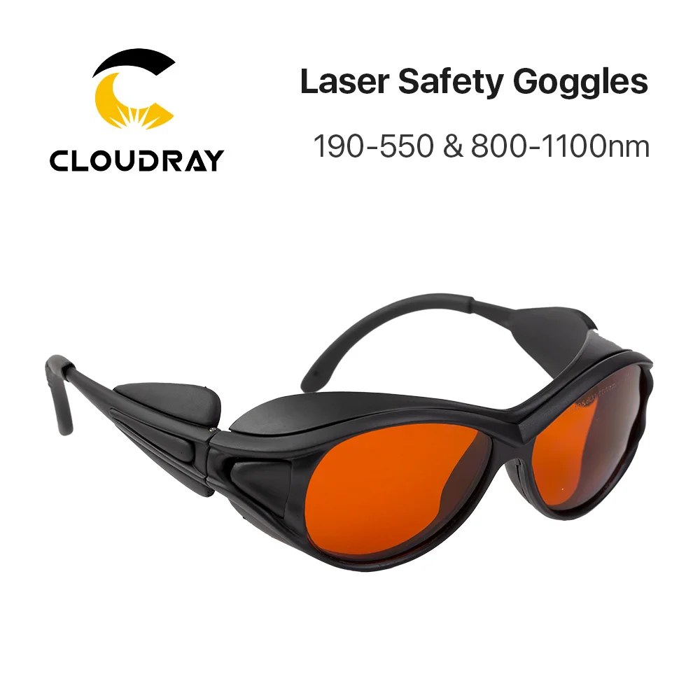 Imagem -03 - Cloudray-óculos de Segurança a Laser Óculos de Proteção tipo a Óculos de Proteção para Fibra uv e Verde 190550nm 8001100nm