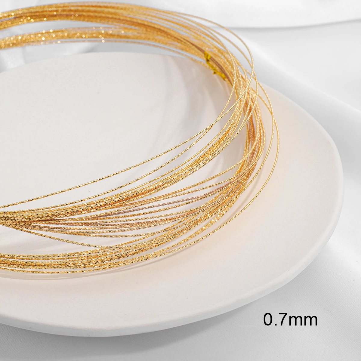 18K Gold Plated 5M Beading Wire for Jewelry Making