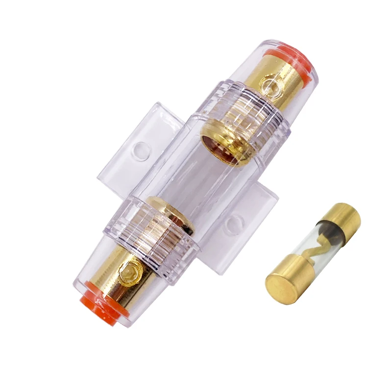 AGU 30A 40A 50A 60A 70A 80A 100A AGU 10*38MM Fuse & Holder Car Audio Refit Fuse Holder Car Stereo Audio Circuit Breaker Inline