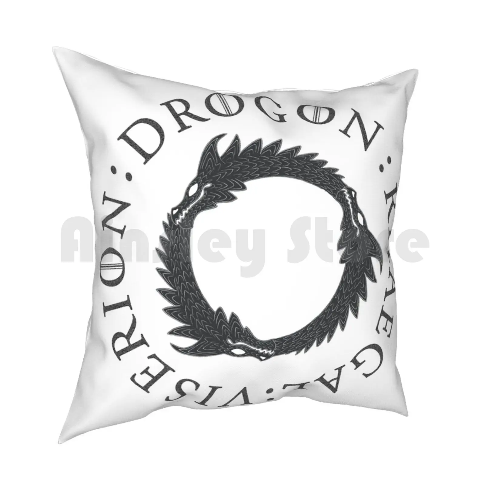 Three Pillow Case Printed Home Soft DIY Pillow cover Got Drogon Mother Of Daenarys Winter Messandei Funny Humor Quote