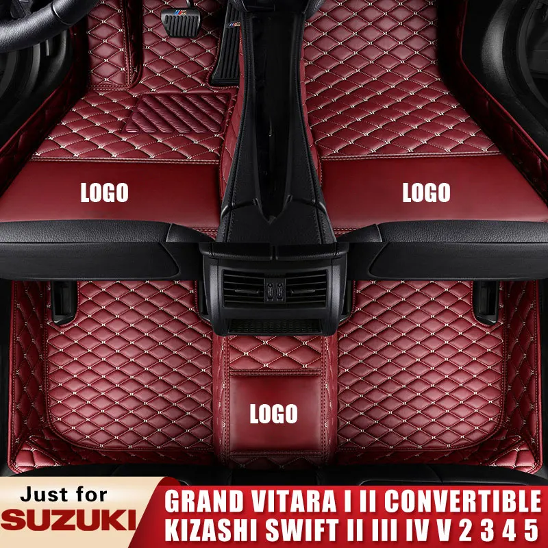 

Car Floor Mats for SUZUKI Grand Vitara I II Kizashi Swift II III IV V 4 5 3/5 Portes Vitara Cabrio Saloon SUV hatchback Custom