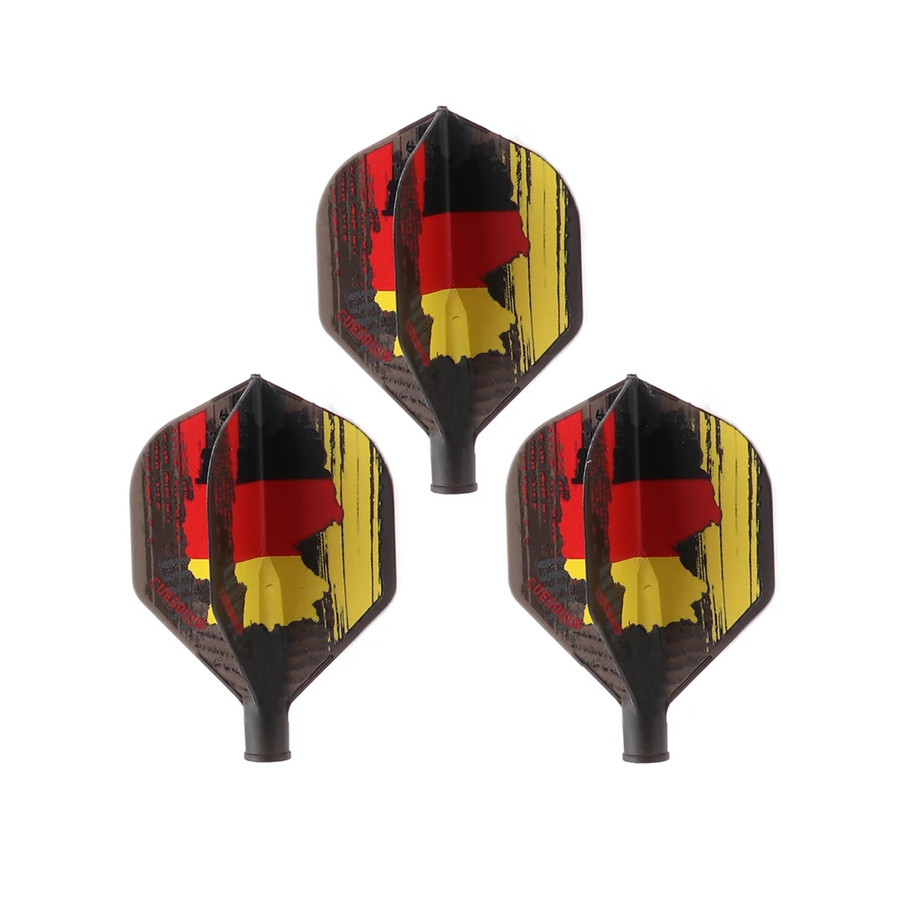 CUESOUL TERO AK4 Dart Flights Standard Shape German Flag Design,Set of 3 pcs