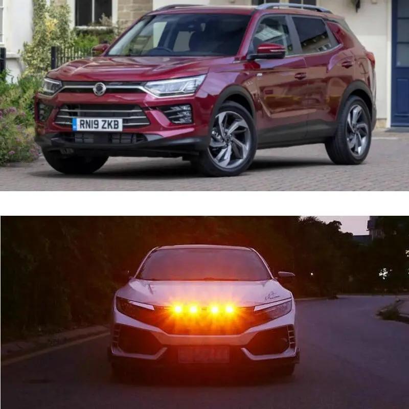 

Car Accessories Grille Light Lamp For Ssanyoung actyon korando kyron musso sports rexton rodius stavic tivoli turismo xlv suv