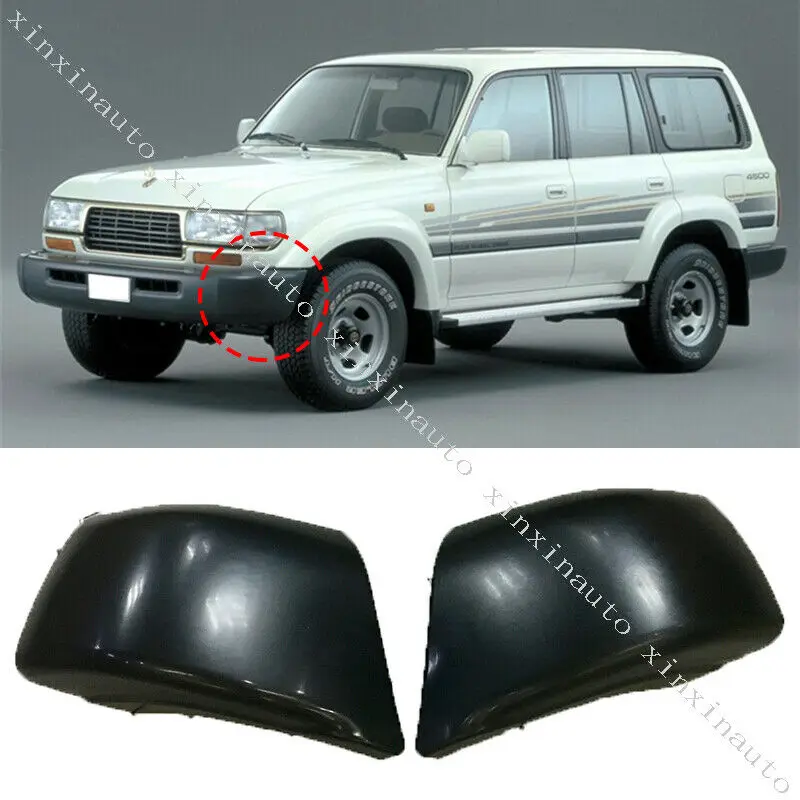 For Toyota Land Cruiser LC80 FJ80 1996-1997 Front Bumper Protection Corner Cover 2Pcs