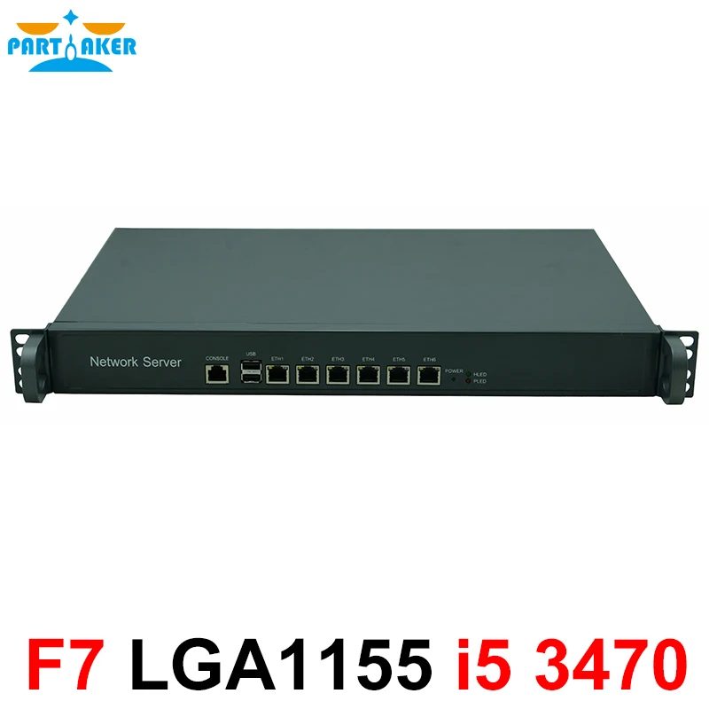 

Partaker F7 Intel LGA1155 Intel Core i5 3470 Proecssor 1U WiFi VGA 6 LAN Network Server Firewall pfSense Appliance