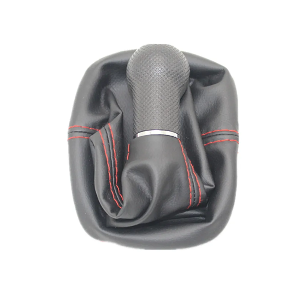 For Seat Leon 2000 2001 Car Styling 5 Speed 6 Speed 12mm Insert Hole Car Gear Stick Shift Level Knob With Leather Boot