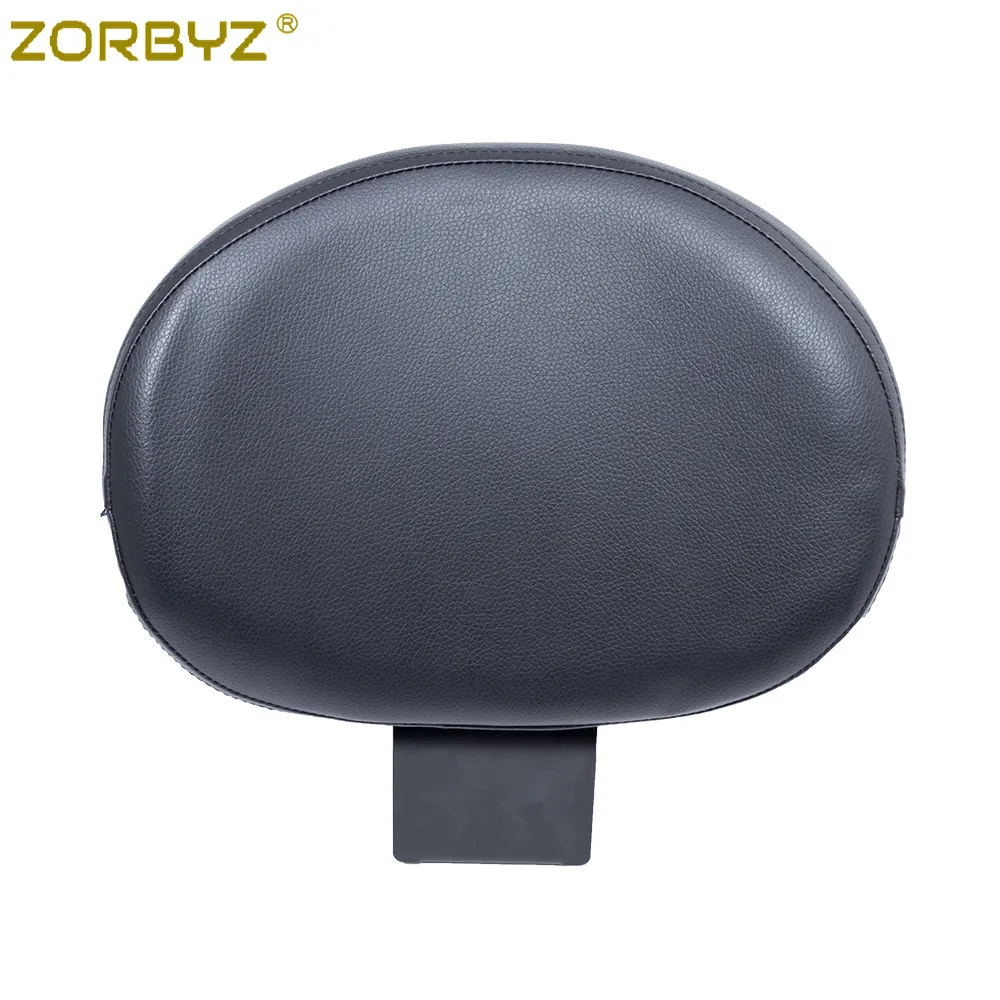 ZORBYZ Motorcycle Black Driver Rider Backrest Cushion Pad For Suzuki Boulevard C50 VL400 VL800