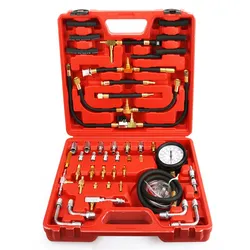 New! TU-443 Full Vehicle Fuel Pressure Gauge Testing Tool Gasoline Pressure Gauge auto repair tool