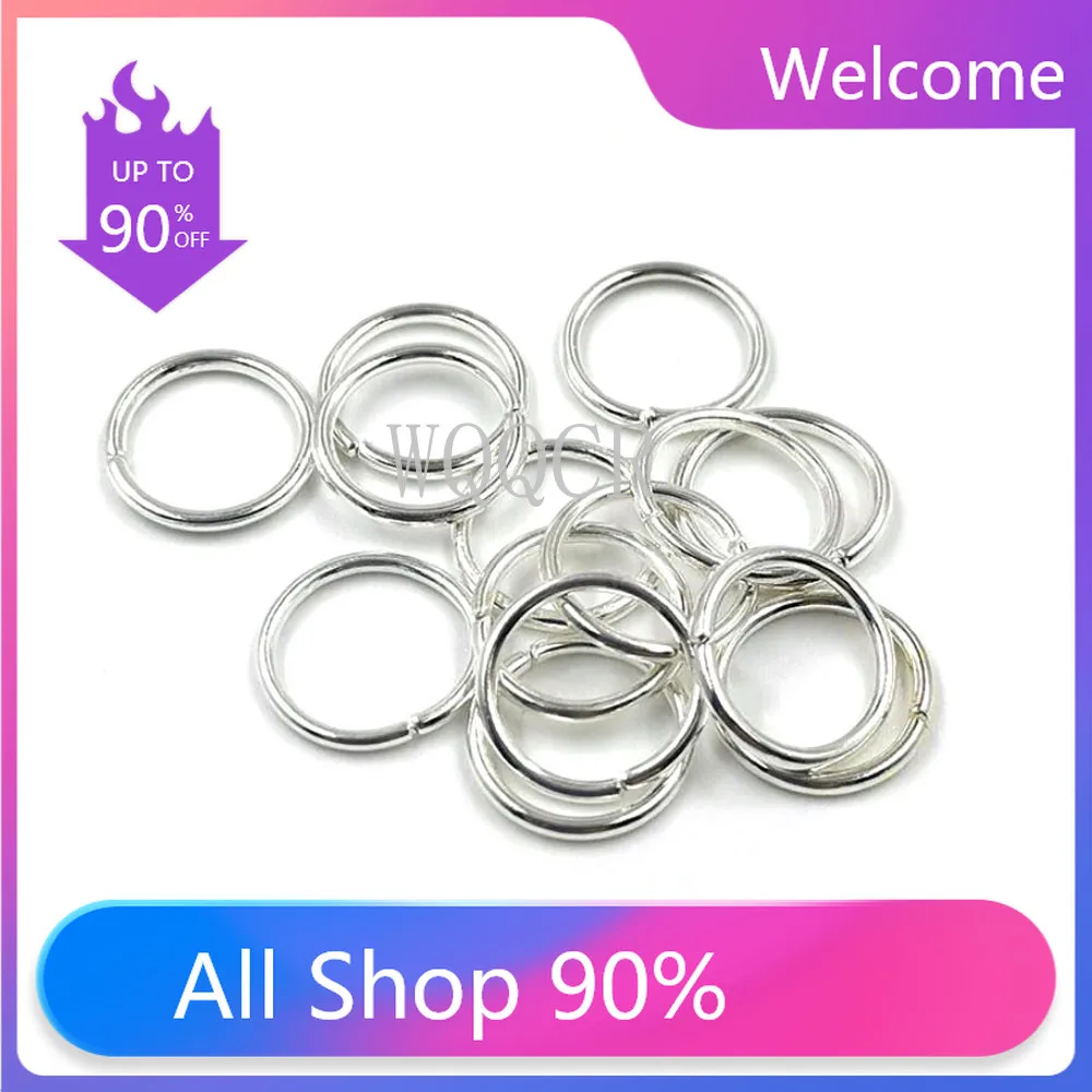 3-9MM 500PCS 1000PCS 925 Silver Open Jump Ring Gold Components DIY Jewelry Findings Opening Rings Jewelry Making Supplies