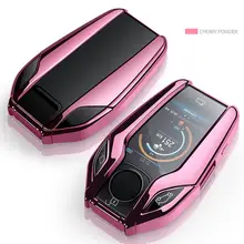 TPU Key Cover with LED Display for BMW #2